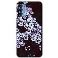 Potkal Hediye Fabrikası Oppo Reno 4 Kılıf HD Desen Baskılı Arka Kapak - Beyaz Çiçek