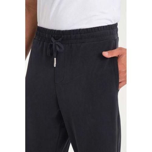 Scuba Modal Kumaş Relaxed Fit Erkek Eşofman Altı Pantolon - Siyah