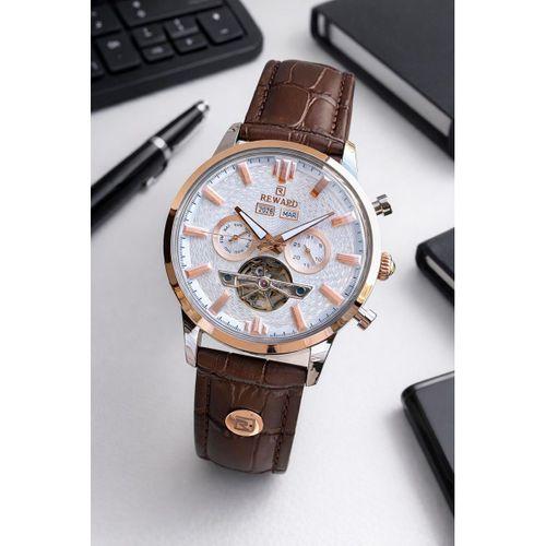 Reward İtalyan Bileklik Hediyeli Deri Kordon Otomatik Mekanizma 5 Atm Erkek Kol Saati W.147667.4