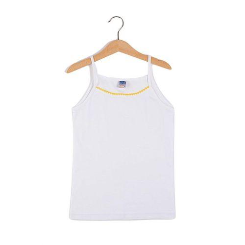 Kız Çocuk Çocuk Ribana Ponponlu İp Askılı 6 Lı Atlet Berrak-2503