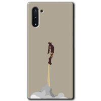 Galaxy Note 10 Kılıf HD Desen Baskılı Arka Kapak - İronman-Airport + Kırılmaz Cam