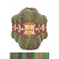 5 Adet Hercai Ebruli Hırka Kazak Atkı Bere El Örgü İpi Yünü 28178