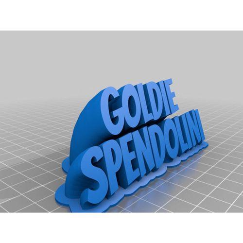 Goldie İsim Plakası (Bu ürün Sadece Plastik parçadır - Almadan Önce Soru Sorabilirsiniz)