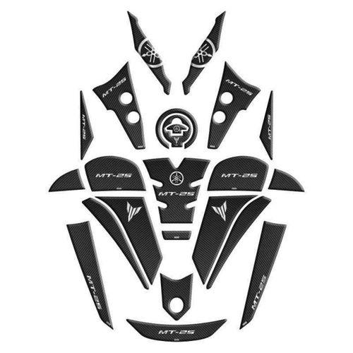 SEVGENT Yamaha Mt25 2020 - 2024 Uyumlu Full Tank Pad Set 007