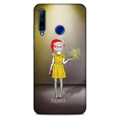 Huawei Honor 20 Lite Kılıf FunnyMaX (32) Soft Silikon Kılıf Turuncu Kahve