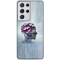 Lopard Samsung Galaxy S21 Ultra Uyumlu Kılıf Depresyon (42) Rugged Armor Kılıf