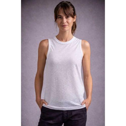 Flamlı Kumaş Sıfır Kolsuz Atlet  Basic Spor Üst, Günlük Ve Fitness Kullanımına Uygun - Beyaz