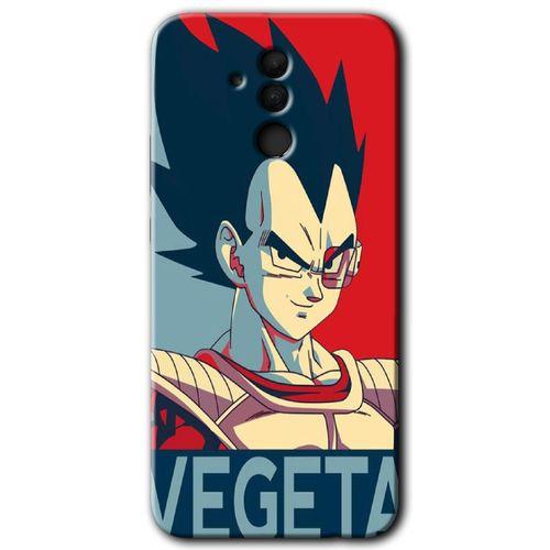 MRCİLETİSİM Huawei Mate 20 Lite Kılıf Baskılı Kapak - Vegeta +Tam Ekran Koruyucu