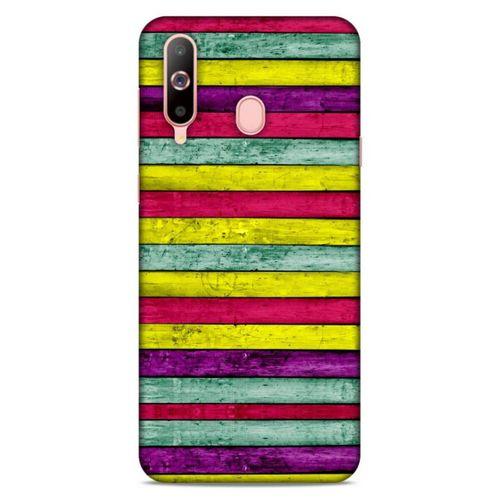 Lopard Samsung Galaxy A60 Uyumlu Kılıf Wood'X (30) Silicone Case Desenli