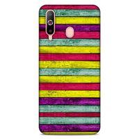 Lopard Samsung Galaxy A60 Uyumlu Kılıf Wood'X (30) Silicone Case Desenli