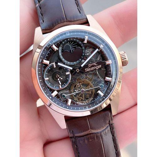 Slazenger Otomatik Seri Mehtap Ve Güneş Kadranlı İtalyan Bileklik Hediyeli Erkek Kol Saat ESL.2559.4