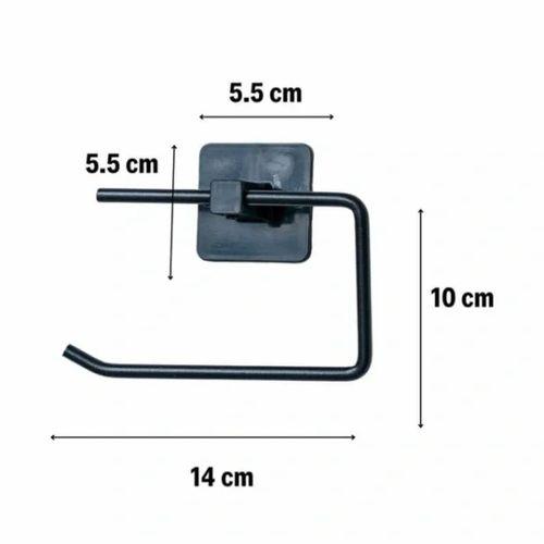 Metal Siyah Tuvalet Kağıtlığı