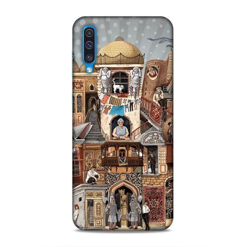 Samsung Galaxy A50 Uyumlu Kılıf Azarbaijan (49) Ultra Silikon Kılıf Şehir Simgeleri