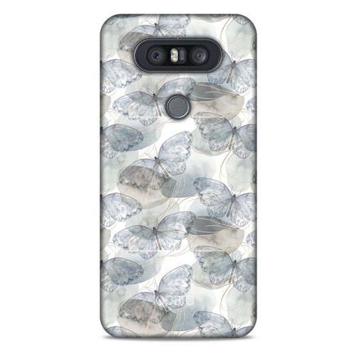 LG K41S - K51S Kılıf Kelebek Etkisi (29) Arka Koruma Kılıfı Kırmızı Yeşil