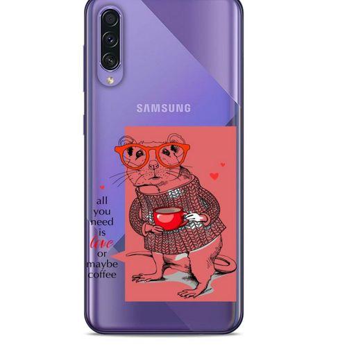 Zoologix (31) Samsung Galaxy A51 Şeffaf Kılıf Silikon Desenli