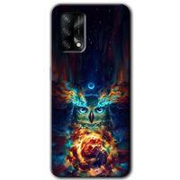 Oppo A54 Kılıf Baskılı Arka Kapak - Ballı Baykuş +Tam Ekran Koruyucu