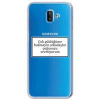 Galaxy J6 Plus Kılıf HD Yazı Baskılı Silikon Arka Kapak - Yazı 15