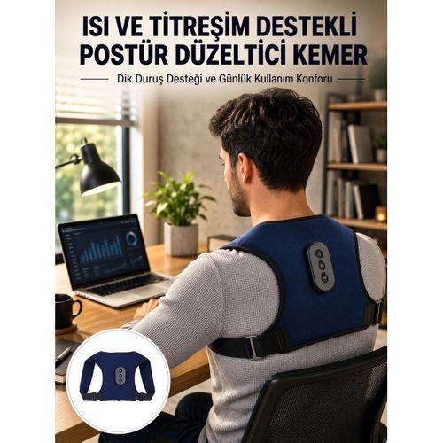 Postür Düzeltici Masaj Kemeri Titreşim Isıtma Ve Destek Sistemi Yeni Nesil