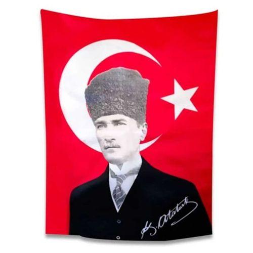 Atatürklü Bayrak 50X75cm