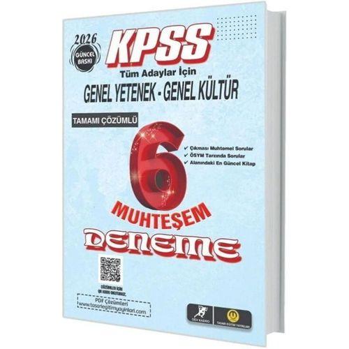 2026 KPSS Genel Yetenek Genel Kültür Muhteşem 6 Deneme Tasarı Yayınları