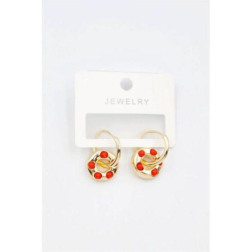 Halka Küpe - Kırmızı