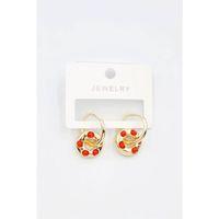 Halka Küpe - Kırmızı