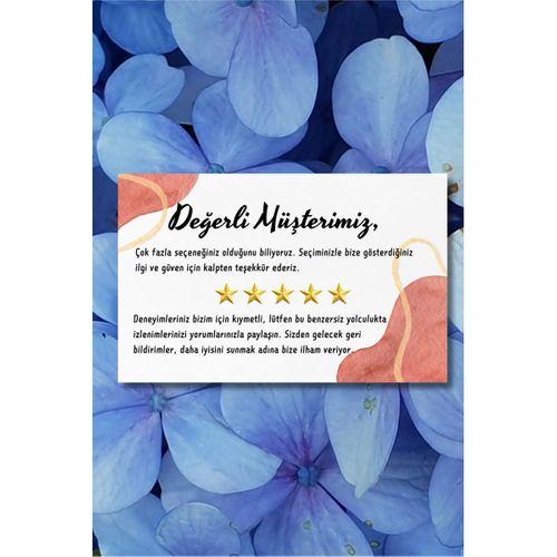 Değerli Müşterimiz Temalı Renkli Teşekkür Kartı 100 adet 8 cmx5 cm Yüksek Kaliteli 300 gr Mat Kuşe