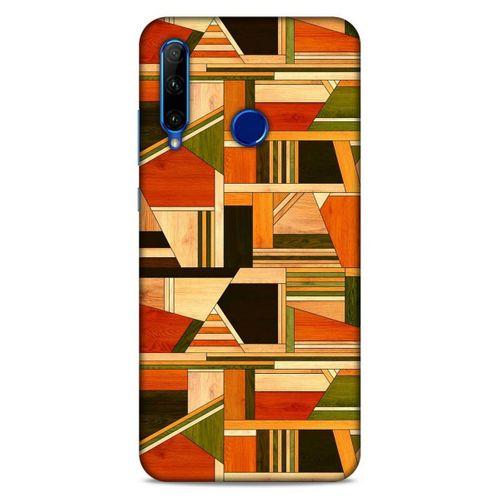 Lopard Huawei Y6P Uyumlu Kılıf Wood'X (45) Liquid Air Kılıf Baskılı