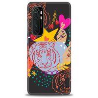 Xiaomi Mi Note 10 Lite Kılıf HD Baskılı Kılıf - Kaplan + Tam Ekran Koruyucu