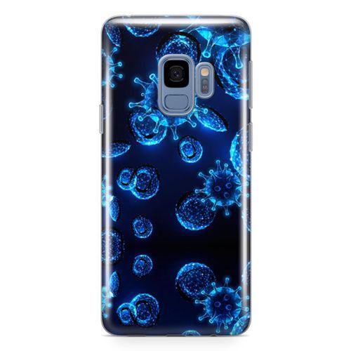 Samsung Galaxy S9 Kılıf Viral Enfeksiyon Arka Kapak Koruma Desenli Full Koruyucu