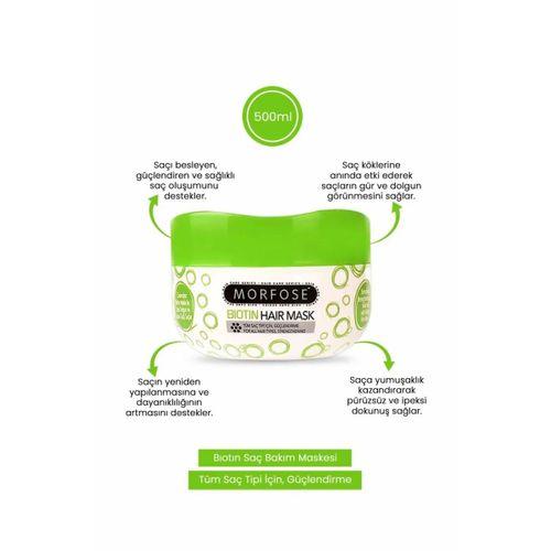 Biotin Saç Maskesi 500 ML - Gür ve Dolgun Saçlar - mrfs