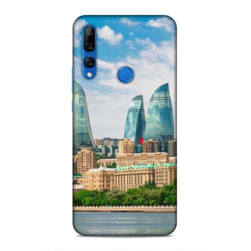 Huawei Y9 Prime 2019 Uyumlu Kılıf Azarbaijan (4) Koruma Kılıfı Alev Kuleleri