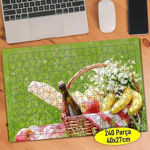 Meyveli Piknik Sepeti 240 Parça Puzzle Yapboz-95108872