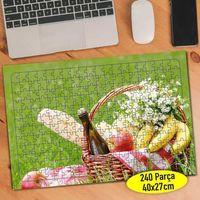 Meyveli Piknik Sepeti 240 Parça Puzzle Yapboz-95108872