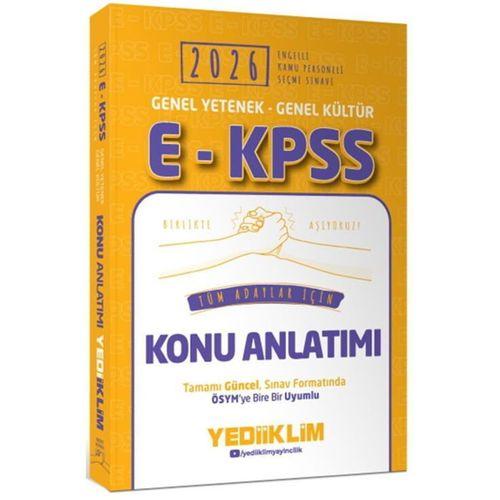 2026 EKPSS Genel Yetenek Genel Kültür Tüm Adaylar İçin Konu Anlatımı Yediiklim Yayınları