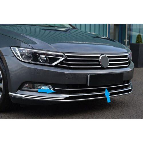 Volkswagen Uyumlu Passat B8 2019- Sis Farı Orta Çitası Paslanmaz Çelik