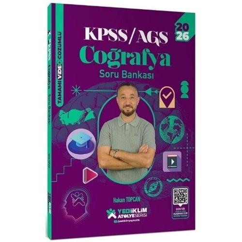 2026 KPSS Coğrafya Atölye Soru Bankası Yediiklim Yayınları