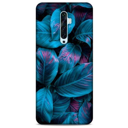 Oppo Reno 2z Uyumlu Kılıf Mavi Delisi (48) Bumper Kılıf Yaprak