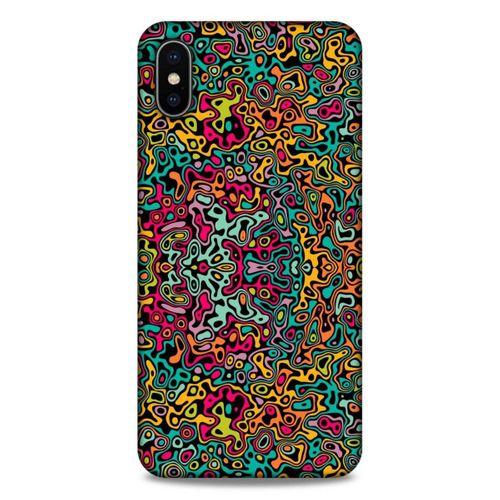 Lopard Apple iPhone XS Max Uyumlu Kılıf Soyut Sanat (30) Desenli Silicone Case