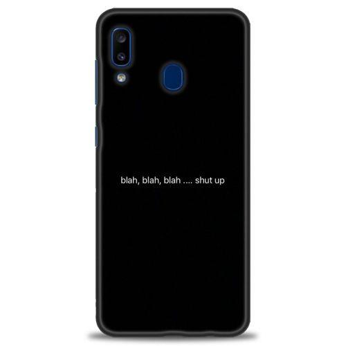Samsung Galaxy A30 Kılıf HD Baskılı Kılıf - Shut Up + Tam Ekran Koruyucu