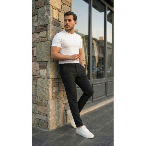 Erkek Slim Fit Dilli Kumaş Pantolon