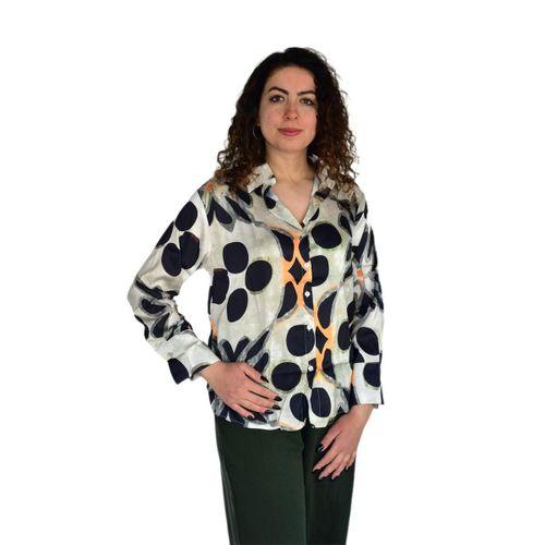 Kadın Saten Uzun Kol Gömlek BGL-ST04211