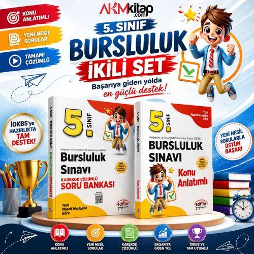 Editör 5.Sınıf Bursluluk Konu ve Soru Bankası Seti 2 Kitap