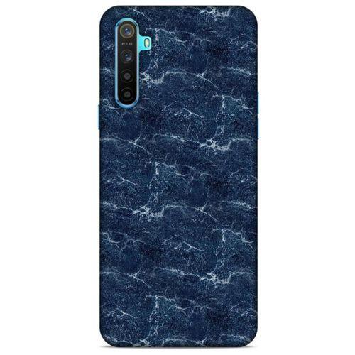 Mermer Desenli (15) Tema Antişok Kılıf Lacivert Oppo Realme 6i Kılıf