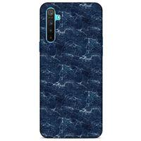 Mermer Desenli (15) Tema Antişok Kılıf Lacivert Oppo Realme 6i Kılıf