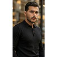 Erkek Düğme Yakalı Triko