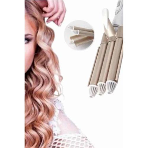 Saç Şekillendirici Wag Maşa Üçlü Yüksek Isı Ayarlı Seramik Kaplama