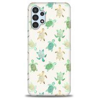 Samsung Galaxy A13 4G Kılıf HD Baskılı Kılıf - Minik Kaplumbağalar + Tam Ekran Koruyucu