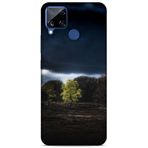 Lopard Oppo Realme C15 Uyumlu Kılıf Gece'S (11) Tam Koruma Siyah