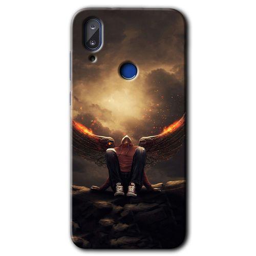 Vestel E5 Kılıf HD Desen Baskılı Arka Kapak - Wings of Power + Kırılmaz Cam